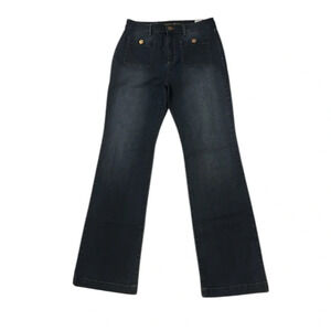 Michael Kors boot cut dark blue  hippie jeans size woman 8 28”
